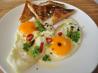 Fried Eggs With Coriander, Cumin and Balsamic Vinegar. Recipe by MarraMamba