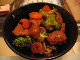 Vegan Seitan Noodle Bowl