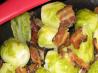 Lemon Infused Buttered Brussels Sprouts W/ Crisp Peppered Bacon