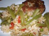 Easy Vegetarian Brown Rice Pilaf. Photo by katia