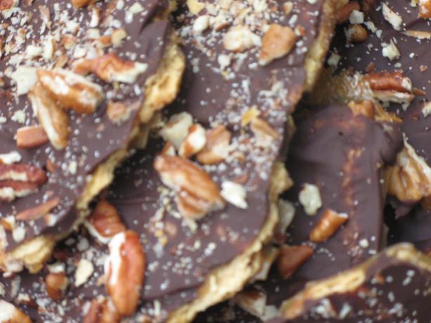 Toffee Cookie Bites (With Saltine Crackers). Photo by Mrs. DeVelopment