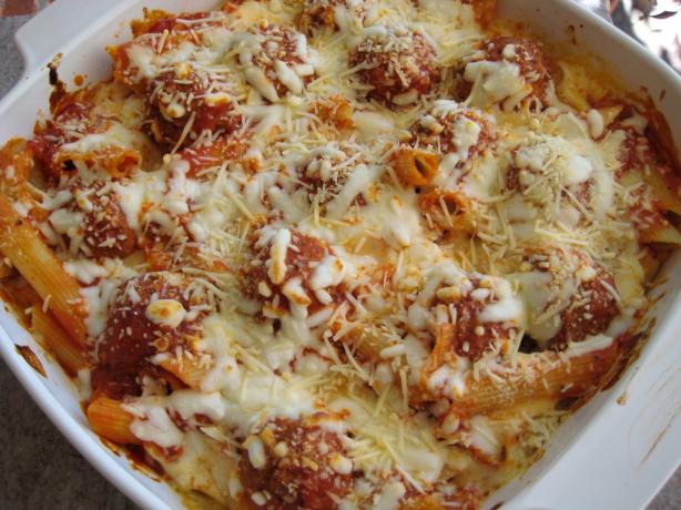 Super Simple " Eye"talian Meatball Casserole. Photo by gailanng
