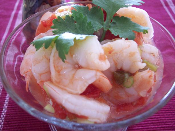Jim's " Mexican Shrimp Cocktail". Photo by "Ratalouille"