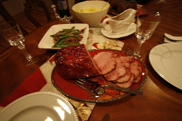 Plum-Glazed Gingered Ham. Photo by NavyWife'nMom