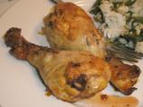 Grilled Chicken Legs With Orange and Rosemary