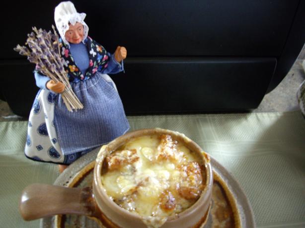 Grandpa Parker's French Onion Soup. Photo by Sage