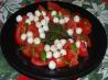 Festive Caprese Salad Wreath. Recipe by Zurie