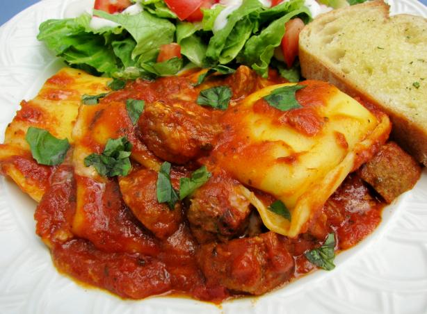 Ravioli and Meatball Bake. Photo by lazyme