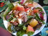 Mixed Greens Salad, Pears, Apple and Toasted Pecans. Recipe by Seasoned Cook