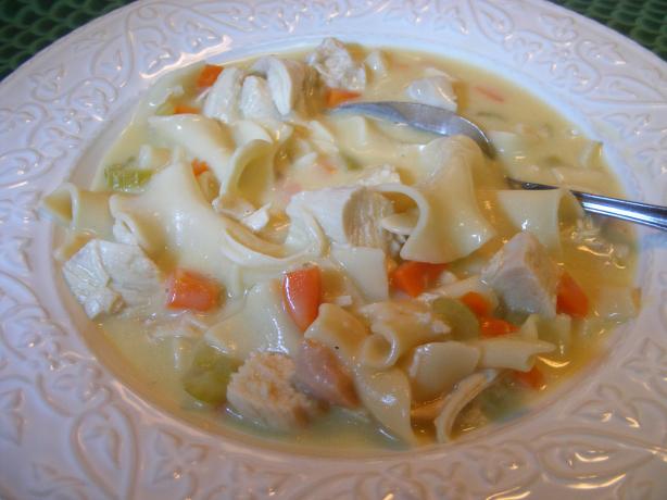 Favorite Creamy Chicken Noodle Soup. Photo by Seasoned Cook