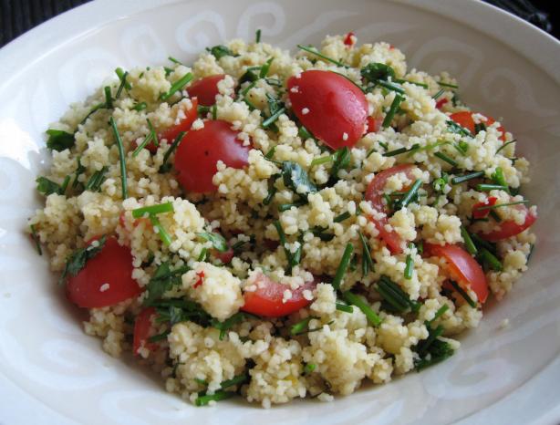 Couscous and Cherry Tomato Salad. Photo by stormylee