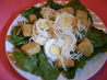Crunchy Romaine Salad With Eggs and Croutons. Recipe by Seasoned Cook