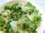 White Wine Shallots Sauce With Lemon and Capers
