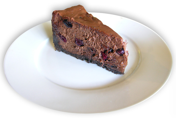 Dark Chocolate Covered Cherry Cheesecake. Photo by Daniel'sWife