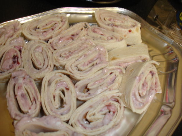 Turkey and Cranberry Roll up Pinwheels. Photo by Sarah_Jayne