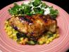 Pepper Jelly Glazed Chicken With Corn and Zucchini. Recipe by lazyme