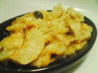 Cranberry Apple Pecan Bread Pudding With Vanilla Cream Sauce