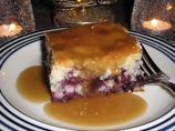 Blueberry Cake With Brown Sugar Sauce