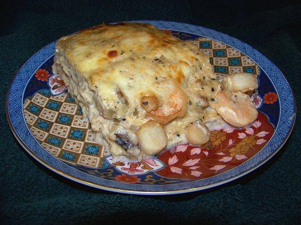 Creamy Scallop Lasagna. Photo by Julesong