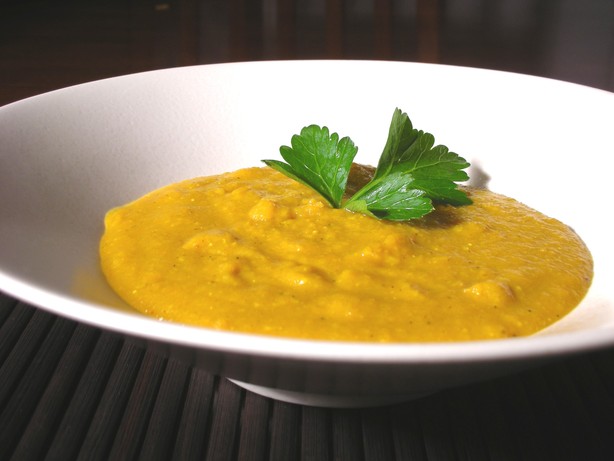 Curried Carrot Bisque. Photo by Amber Dawn