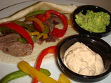 Cilantro Tequila Marinated  Flank Steak With Chipotle Mayo. Photo by Kitty Kat Cook