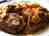 Pork Cutlets With Normandy-Style Mushroom and Applesauce
