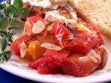 Oven Roasted Tomatoes With Basil and Bacon
