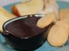 Easy Chocolate Fondue With Peanut Butter. Recipe by Wish I Could Cook