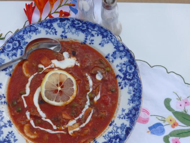 Russian Meat Solyanka. Photo by Tea Jenny