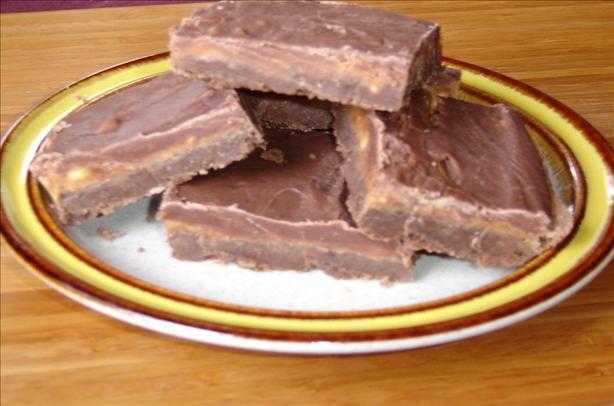 Frosted Peanut Butter Brownies. Photo by lets.eat