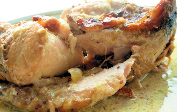 Rabbit in Stilton-Mustard Sauce. Photo by French Tart