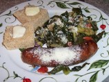 Italian Sausage With Broccoli and Collards (Or Kale)
