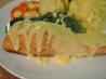 Crusted Fish With Wine-Mustard Sauce. Recipe by Boomette