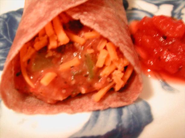 Easy Veggie Burrito for one (Vegan). Photo by Kumquat the Cat's friend