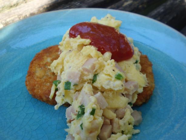 Ww Bacon, Egg and Hash Browns Stacks. Photo by breezermom
