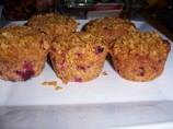Double Cranberry Crunch Muffins