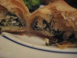 Vegan Spanakopita Triangles. Photo by tendollarwine