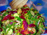 Garlic Lettuce Salad. Photo by hoda