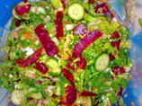 Garlic Lettuce Salad. Photo by hoda