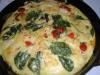 Frittata With Cherry Tomatoes and Baby Spinach. Recipe by Luschka