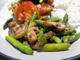 Asparagus With Mushrooms. Photo by lazyme