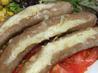 Cheese and Onion Stuffed Sausages