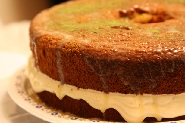 Green Tea Japanese Sponge Cake - Kasutera. Photo by no cake mix
