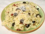 Bow Ties With Pesto, Kalamatas, and Sun-Dried Tomatoes