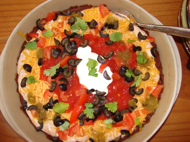 7-Layer Fiesta Party Dip. Photo by BakingGuru
