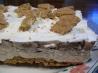 Chocolate and Peanut Butter Ribbon Dessert