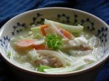 Creamed Cabbage Soup Lightened Up!