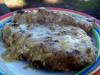 Moist  Baked Breaded Pork Chops in Mushroom Gravy