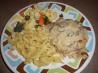 Moist  Baked Breaded Pork Chops in Mushroom Gravy