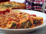Cheesy Spinach Manicotti